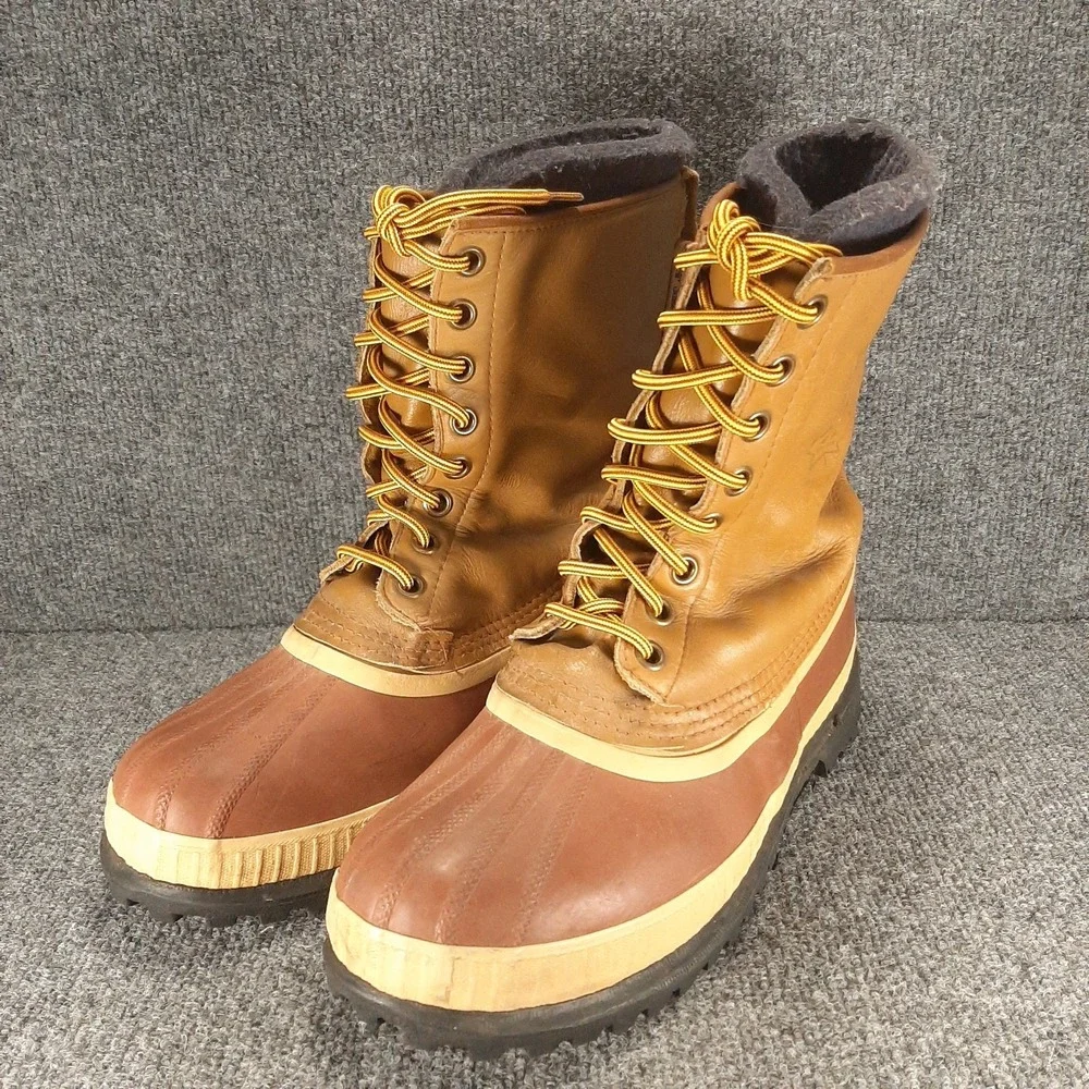 Sorel Mark V Men's 9.5 Boots Waterproof Rubber Leather Pac Boot w/Liner